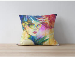 Aberto Design Stílusos párnahuzat, 43 x 43 cm, 50% poliészter és 50% pamut | Digitális nyomtatás, 30°C-on mosógépben mosható | Tökéletes otthoni dekorációhoz és kényelemhez (85236-397KRL1122)