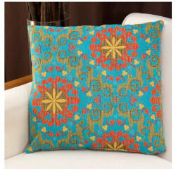 Aberto Design Kék policotton párna, 15 x 45 x 15 cm | 100%-ban mosógépben 30°C-on mosható | Szálkitöltés és eltávolítható burkolat | Tökéletes otthoni dekorációhoz és kényelemhez (85327-496SSE1119)