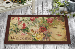 Aberto Design Tartós PVC lábtörlő, 45 x 70 cm | 50% nem szőtt filc és 50% PVC | Ideális beltéri/kültéri használatra, stílusos és funkcionális bejárati megoldás (85200-742TMA8175)