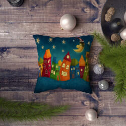 Aberto Design Stílusos párnahuzat, 43 x 43 cm, 50% poliészter és 50% pamut | Digitális nyomtatás, 30°C-on mosógépben mosható | Tökéletes otthoni dekorációhoz és kényelemhez (85415-411KRL1139)