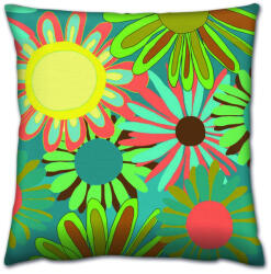 Aberto Design Puha és stílusos párna (43 x 43 cm), 50% pamut/50% poliészter, mosható és vasalható, rejtett cipzár, szilikon töltet | Tökéletes otthoni dekorációhoz és kényelemhez (84923-417GRV3118)