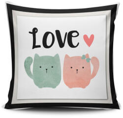 Aberto Design Stílusos párnahuzat 43x43 cm, 50% pamut/50% poliészter, mosható és vasalható, rejtett cipzárral záródó | Tökéletes otthoni dekorációhoz és kényelemhez (85158-768CLV0452)