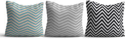 Aberto Design Stílusos párnahuzat készlet (3 db), 43 x 43 cm | 50% pamut és 50% poliészter, 30°C-on mosógépben mosható, vasalható, digitális nyomtatás | Tökéletes otthoni dekorációhoz (85369-397KRL3505)