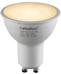 Rábalux , 79081 , SMD-LED , LED izzó , fehér , IP20 , GU10 , 3000K , 7W (76222-79081)