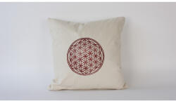 Aberto Design Kézzel készített krémszínű vászon párnahuzat (50 x 50 cm) | 100% természetes szövet | Elegant & Soft Touch | Tökéletes lakberendezéshez és hangulatos lakóterekhez (85807-849BLC3280)