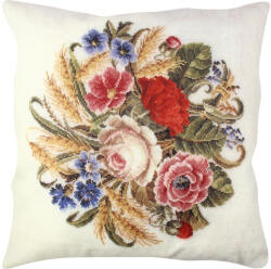 Aberto Design Puha és stílusos párna (43 x 43 cm), 50% pamut/50% poliészter, mosható és vasalható, rejtett cipzár, szilikon töltet | Tökéletes otthoni dekorációhoz és kényelemhez (84870-420GRC0132)