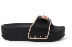Scholl Pescura Sandale Casual Damă Flatforme Negre Regular Fit F311821004 (F311821004)