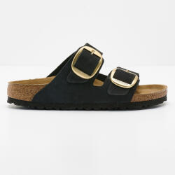 Birkenstock Arizona Big Buckle Sandale Anatomice de Damă din Piele Negre Înguste Fit 1023290 (1023290)