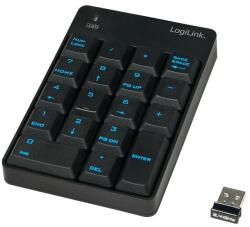 LogiLink ID0120 Wireless Keypad Black, 129522, Billentyűzet (ID0120)