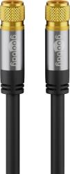 Goobay 70666 Type-F antenna kábel 3m - Fekete (70666) (70666)