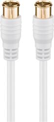 Goobay 62747 Type-F antenna kábel 5m - Fehér (62747) (62747)