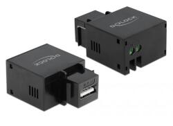 Delock Keystone Module USB Type-A Charging Port 2.1 A black (86506) (86506)