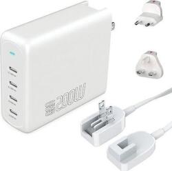 4smarts GaN Flex Pro töltő adapter 4xType-C, 200W, fehér (544200) (544200)