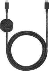 Native Union USB-C apa - Lightning apa adat- és töltőkábel 3m - Fekete (NCABLE-CL-CS-BK-NP) (NCABLE-CL-CS-BK-NP)