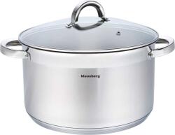 Klausberg Premium Fazék 11.5L, Ø30 cm- Rozsdamentes Acél, Edzett Üveg Fedő KB-7129 (KB-7129) (KB-7129)