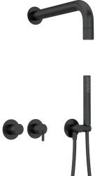 Deante Concealed shower set with hand shower - with horizontal mixer (NQS_N0XK)