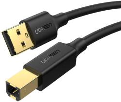 UGREEN US135 USB 2.0 AB nyomtató kábel, aranyozott, 5 m (fekete)