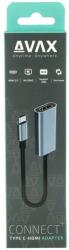 AVAX AD603 CONNECT+ Type C HDMI 4K/60Hz adapter alumínium, 238793, Speciális átalakító