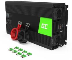 Green Cell INV19 power adapter/inverter Auto 1500 W Black (INV19)