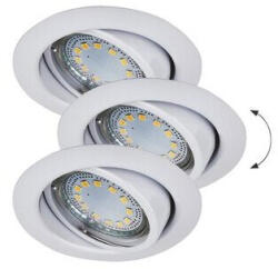 Rábalux , 1049 , Lite , Ráépíthető és Beépíthető lámpa , fehér , IP40 , GU10 , 3000K , 3W (52979-1049)