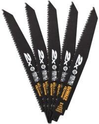 DEWALT Tartozékok - Fűrészlap készlet, 23 cm hosszú, 5 db DT2307L (DT2307L)
