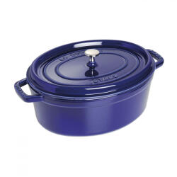 Staub öntöttvas edény | sötétkék | ovális | 40x33 cm | 6, 7l (1103391)