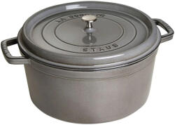 Staub öntöttvas edény | szürke | kerek | mély 34 cm (1103418)