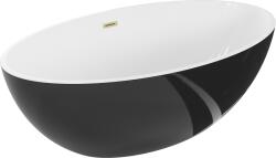 Mexen Nike 175x100 cm fekete/fehér/szálcsiszolt arany (54071751075-55)