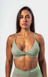 NEBBIA Medium-Support Sportmelltartó TWIST-KNOT 423 - LIGHT GREEN (XS) - NEBBIA