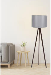 Opviq Skandináv állólámpa, szürke és dió, 145 cm Magasság | MDF ház, E27 aljzat, 40W Max | Stílusos kialakítás 200 cm-es kábellel és be-/kikapcsolóval | CE tanúsítvánnyal rendelkezik (87191-390FLH1103)