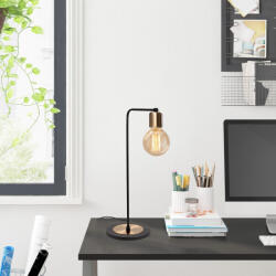 Opviq Elegáns fekete falilámpa, fém ház, 10 x 12 cm, magasság 100 cm, E14 Max 40W, IP20 | Elbűvölő szállodai stílusú világítás a modern terekhez (85934-525NOR2173)