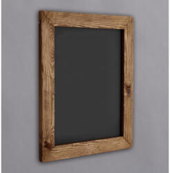 Aberto Design Prémium fa tábla, 36 x 42 x 4 cm, 100% lucfenyő fa keret, természetes és fekete kivitelben | Ideális otthoni, irodai és tantermi használatra (85525-832EVL2124)