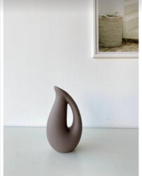 Aberto Design Elegáns Mink kerámia váza, 6 x 9 x 17 cm | 100% kerámia | Tökéletes lakberendezéshez és virágdíszekhez | Stílusos és modern dizájn (85668-230TRV1344)