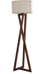 Opviq Elegáns diófa állólámpa, 150 cm magas, fa ház, szövet sapka, E27 foglalat, 40W Max | Stílusos világítás modern lakóterekbe és irodákba (87821-846STL3580)