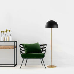 Opviq Modern fekete fali lámpa, MDF ház, 60 x 12 x 33 cm, E27 aljzat (max. 40 W), IP20, dugaszolható, lézerrel vágott kivitel, stílusos és funkcionális világítás bármilyen helyre (86265-942FLG1530)