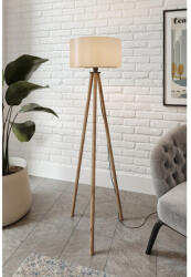 Opviq Elegáns állólámpa kézműves papírházzal, szürke és barna, 138 cm magasság | E27 aljzat, max 40W | Stílusos világítás a modern lakberendezéshez (87631-666PTR1127)