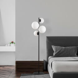 Opviq Modern fekete fali lámpa, MDF ház, 60 x 12 x 33 cm, E27 aljzat (max. 40 W), IP20, dugaszolható, lézerrel vágott kivitel, stílusos és funkcionális világítás bármilyen helyre (86311-942FLG1520)