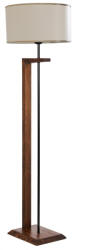 Opviq Elegáns diófa állólámpa, 165 cm Magasság | Fa ház, szövet sapka, E27 aljzat, 40W Max | Stílusos világítás modern otthoni és irodai dekorációhoz (87828-846STL3582)