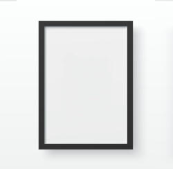Wallity Stílusos A3-as keret, fekete, 100% MDF és műanyag (2 cm vastag) | Falra szerelhető kivitel | Tökéletes otthoni vagy irodai dekorációhoz, elegáns megjelenítési megoldás (88918-714YCA2114)