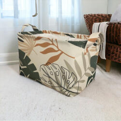 Aberto Design Stílusos filckosár, 37 x 25 x 27 cm | 70% poliészter és 30% pamut | Könnyen tisztítható nedves ruhával | Tökéletes otthoni és irodai rendszerezéshez (85552-488PRN1113)