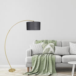 Opviq Skandináv állólámpa, állítható magasságú 85-185 cm, fekete fém ház, E27 aljzat max 40 W, stílusos és funkcionális világítás modern terekbe (87459-534LUN4221)