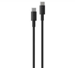 DEVIA SMART adatkábel (Type-C - Type-C, 100W, PD gyorstöltő, 150cm) FEKETE (EC317)
