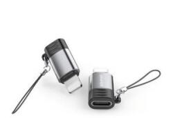Awei adapter (Type-C aljzat - lightning, adatátvitel és töltés, OTG) VILÁGOSSZÜRKE Apple IPAD mini 2 / IPAD Air / IPAD Air 2 (A11)