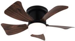 ZEVENTI Ventilator LED dimabil de tavan ZEVENTI MUNDAKA LED/10W/230V maro + telecomandă (ZV0049)