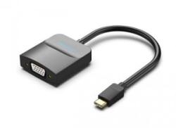 Vention USB-C -> VGA, 0, 15m (ABS, fekete) adapter (TDDBB) - aqua