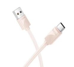 hoco. X114 adatkábel (USB - Type-C, 3A, gyorstöltő, 100cm) RÓZSASZÍN (X114_USB_C_P) - aqua