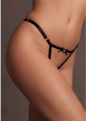  Le Désir by Shots Aimé - Brief with Open Crotch and Buttock, Adjustable Slider and Golden Details - One Size