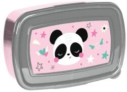 PASO Pandás műanyag uzsonnás doboz - With love (PP25PB-3022) (PP25PB-3022)
