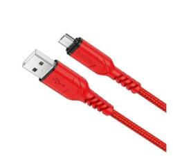 hoco. X59 adatkábel (USB - microUSB, 2.4A, gyorstöltő, 100cm) PIROS (X59_M_R)