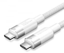 Vention USB-C 3.2/M, 1m, (fehér, Gen2, 10Gbps), kábel (TRGWF) - aqua